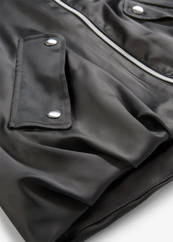 Bomber leggero in misto viscosa lucido, bonprix