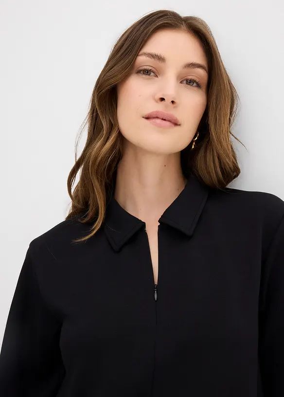 Abito polo in morbido tessuto effetto neoprene, bonprix