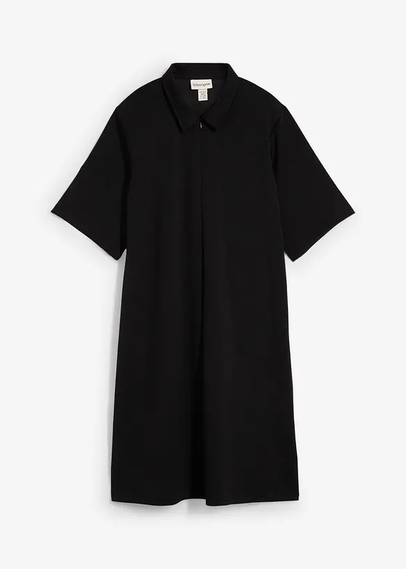 Abito polo in morbido tessuto effetto neoprene, bonprix