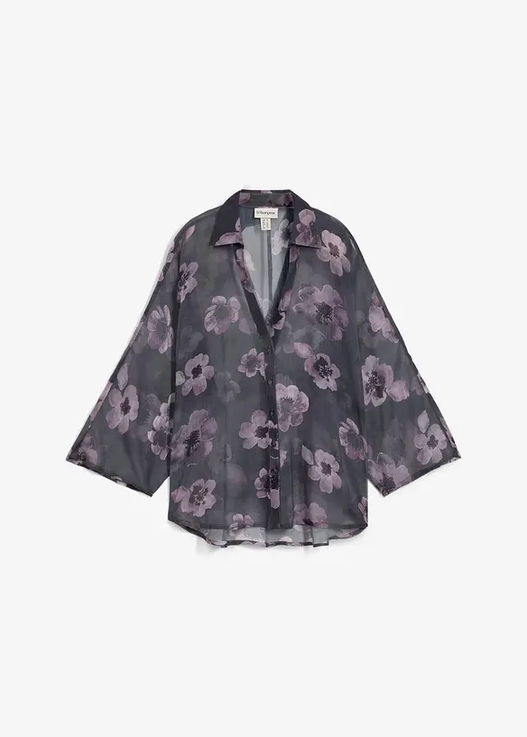 Camicia oversize in chiffon leggero, bonprix
