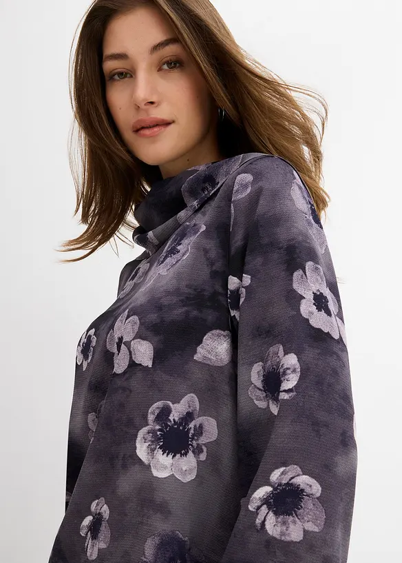 Blusa in crêpe strutturato, bonprix