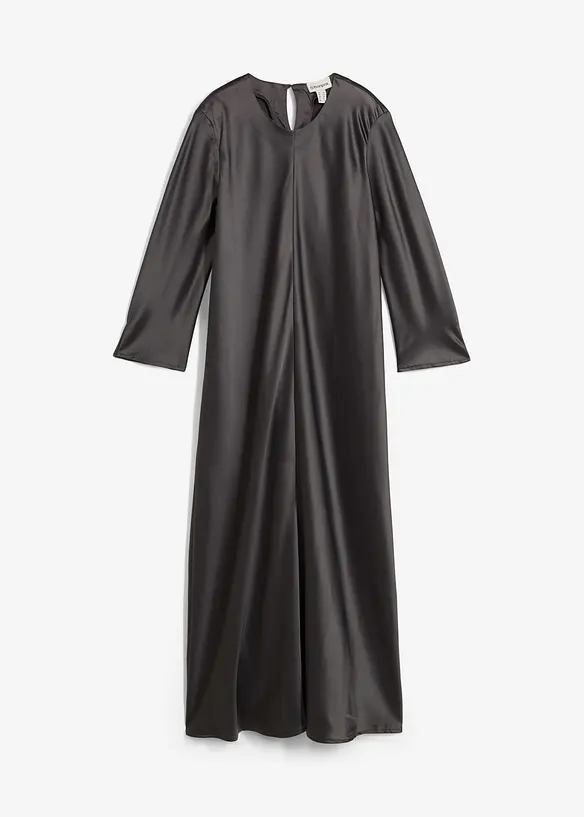Abito midi in satin lucido, bonprix