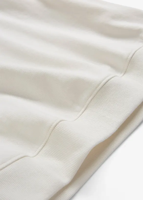 Felpa oversize in puro cotone, bonprix