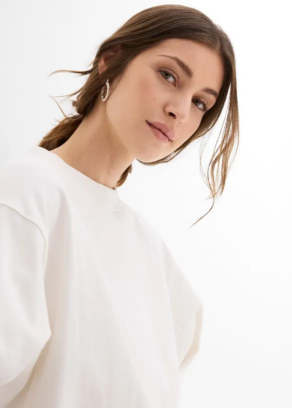 Felpa oversize in puro cotone, bonprix