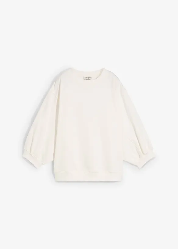 Felpa oversize in puro cotone, bonprix