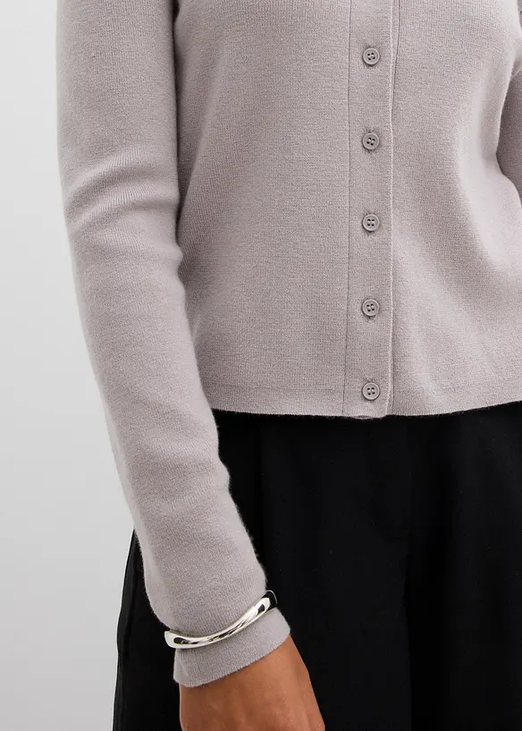 Cardigan corto in filato fine, bonprix