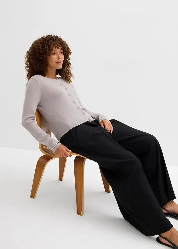 Cardigan corto in filato fine, bonprix