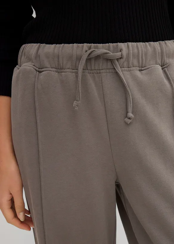 Pantaloni con elastico in vita in puro cotone biologico, bonprix
