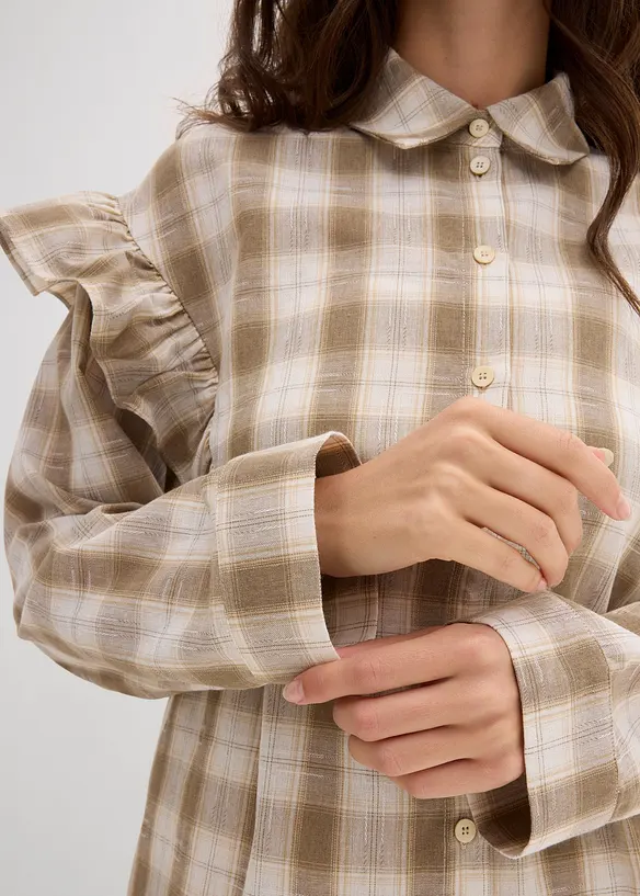 Camicia con volant, bonprix