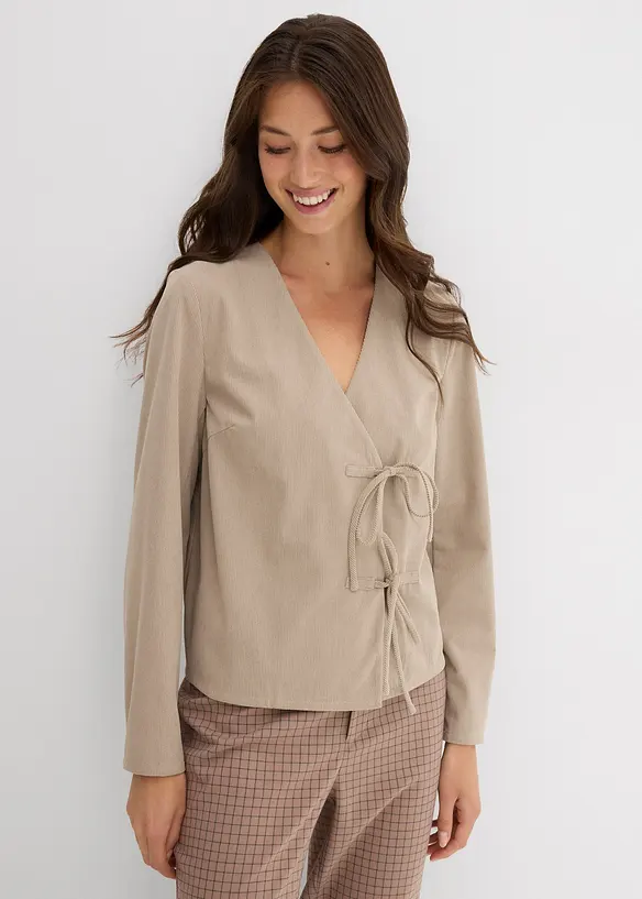 Blusa in velluto fine, bonprix