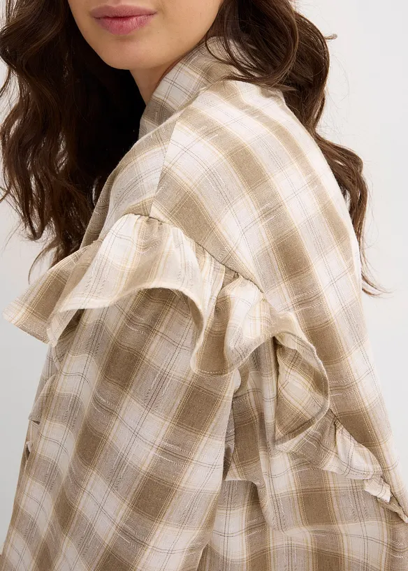 Camicia con volant, bonprix