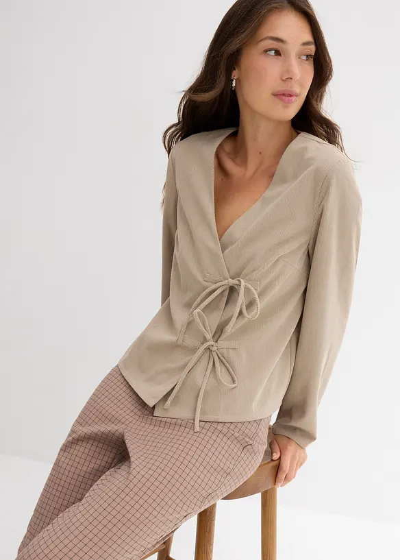 Blusa in velluto fine, bonprix