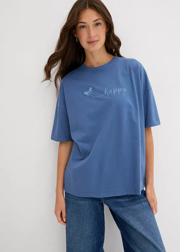 T-shirt oversize in puro cotone biologico, bonprix