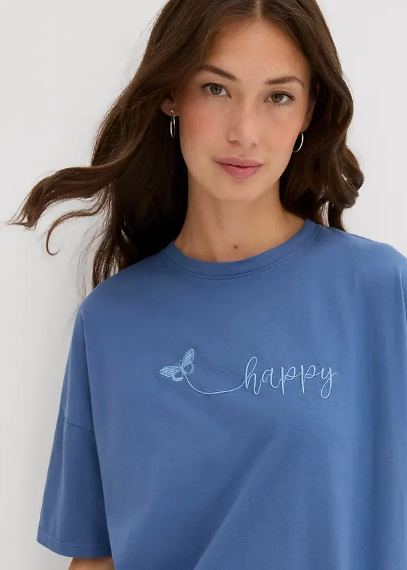 T-shirt oversize in puro cotone biologico, bonprix