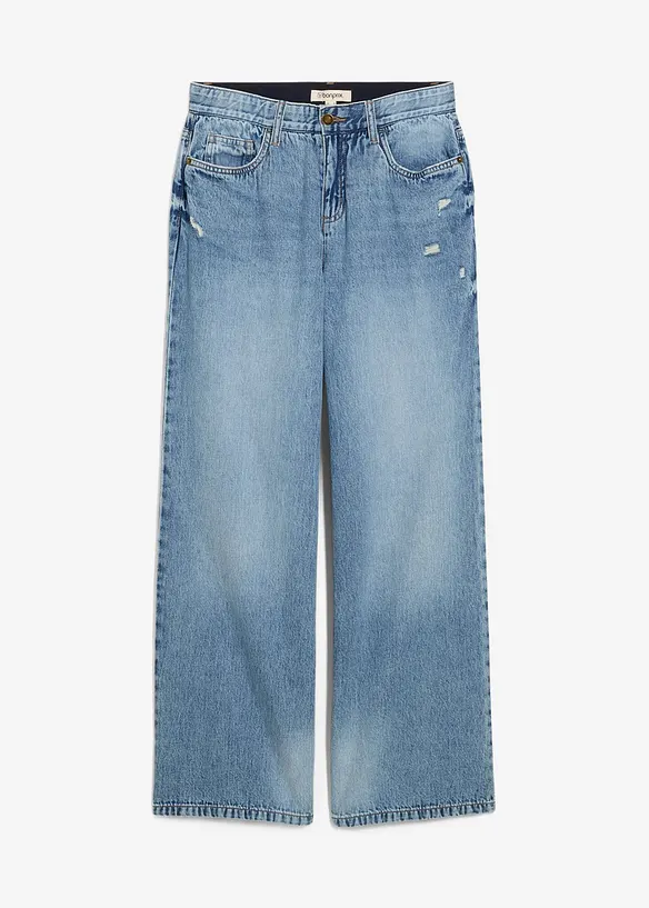 Jeans baggy, vita media, bonprix