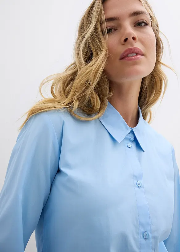 Blusa oversize in puro cotone, bonprix