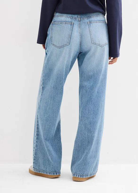 Jeans baggy, vita media, bonprix