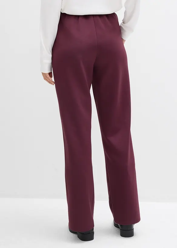 Pantaloni da jogging in tessuto effetto neoprene, bonprix