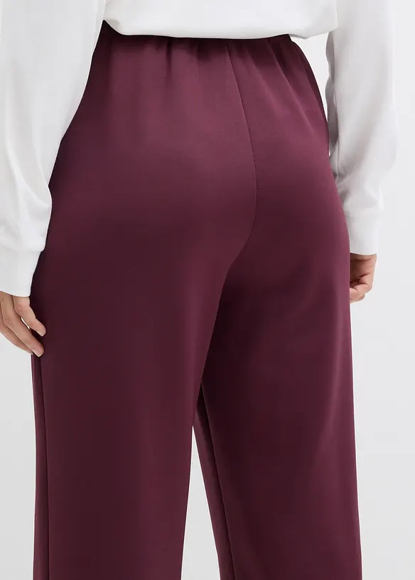 Pantaloni da jogging in tessuto effetto neoprene, bonprix