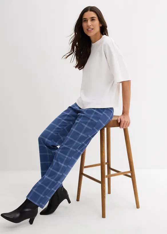 Pantaloni chino a quadri, bonprix