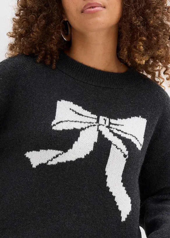 Maglione con fiocco, bonprix