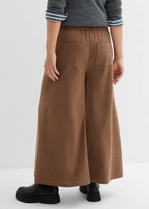 Pantaloni culotte in simil lana, bonprix