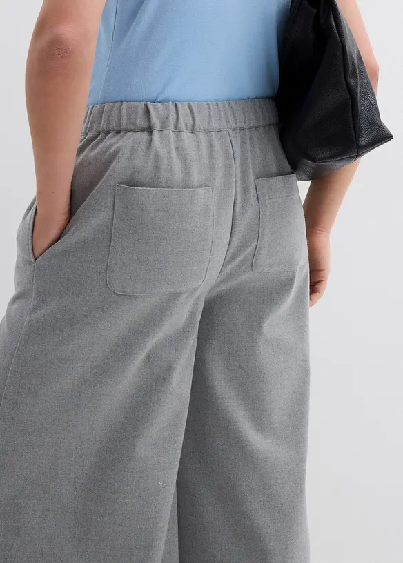 Pantaloni culotte in simil lana, bonprix
