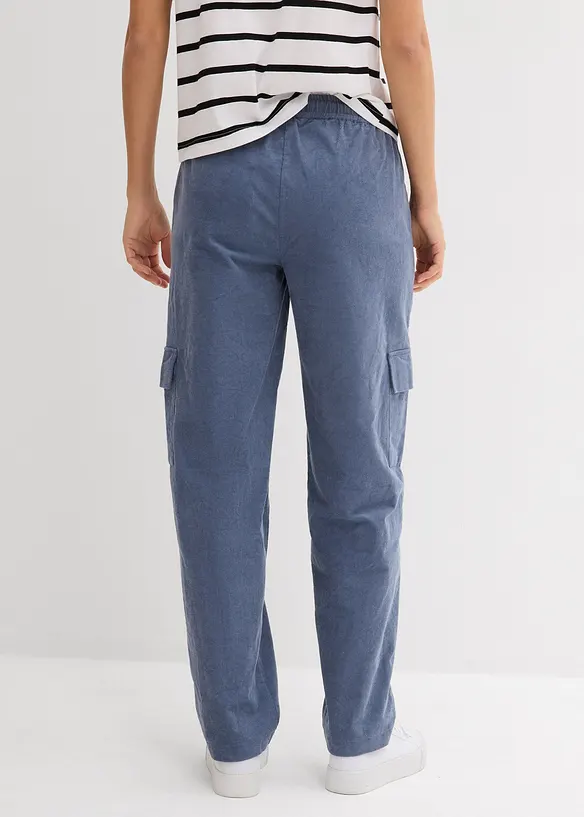 Pantaloni di velluto in barrel shape, bonprix