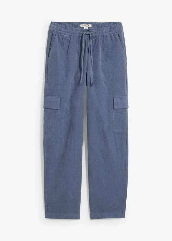 Pantaloni di velluto in barrel shape, bonprix