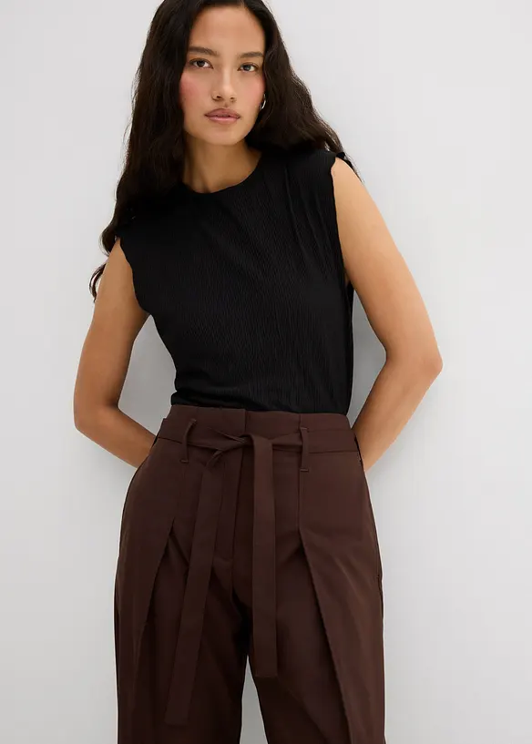 Pantaloni con piega cucita, bonprix