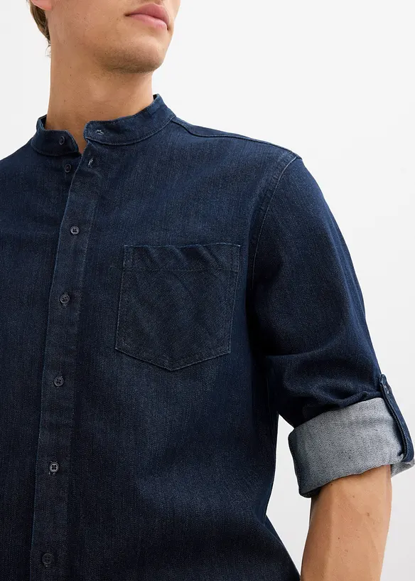 Camicia in jeans, slim fit, bonprix