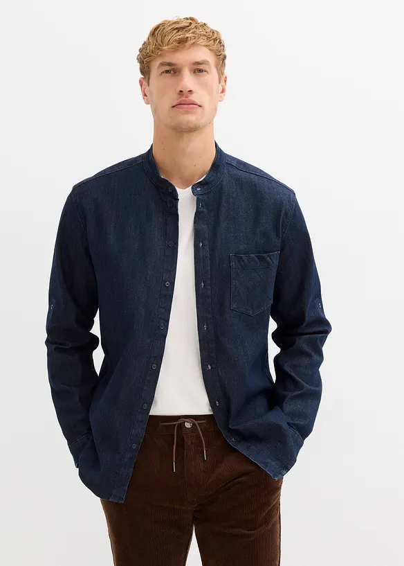 Camicia in jeans, slim fit, bonprix