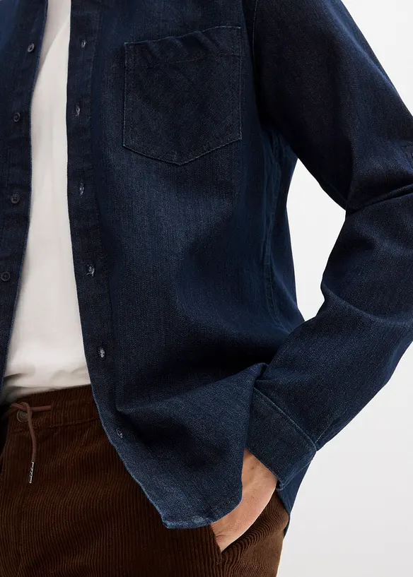 Camicia in jeans, slim fit, bonprix