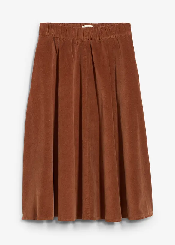 Gonna in velluto misto cotone, bonprix