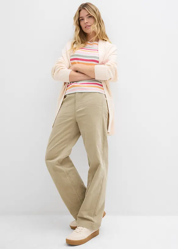 Pantaloni in velluto di misto cotone, bonprix