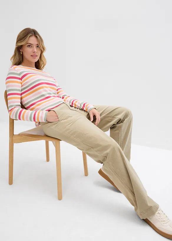 Pantaloni in velluto di misto cotone, bonprix