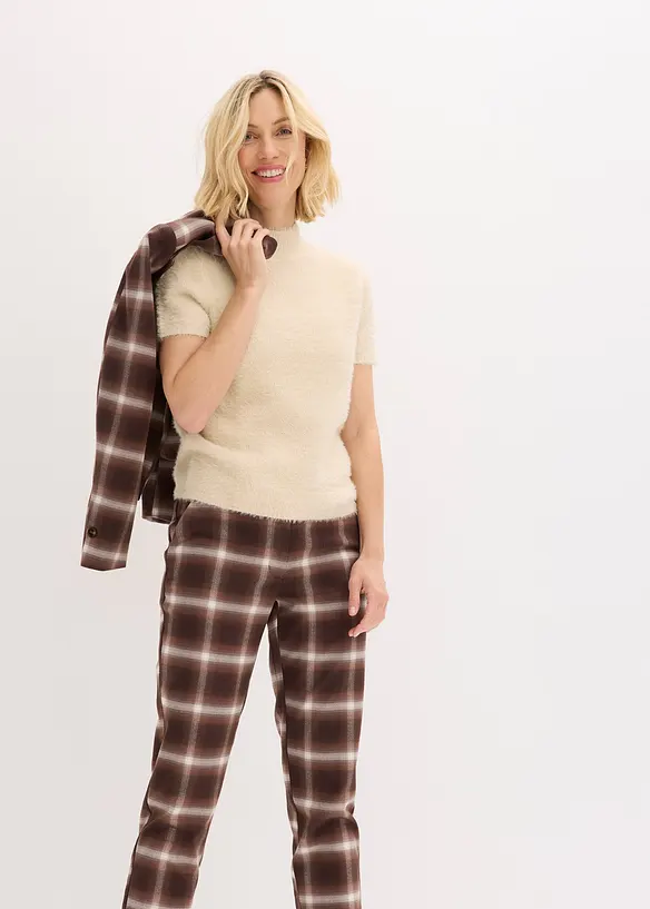 Maglione in filato effetto piuma, bonprix