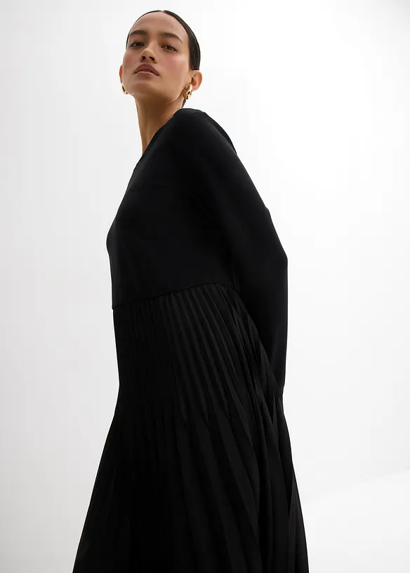 Abito midi in misto viscosa, bonprix