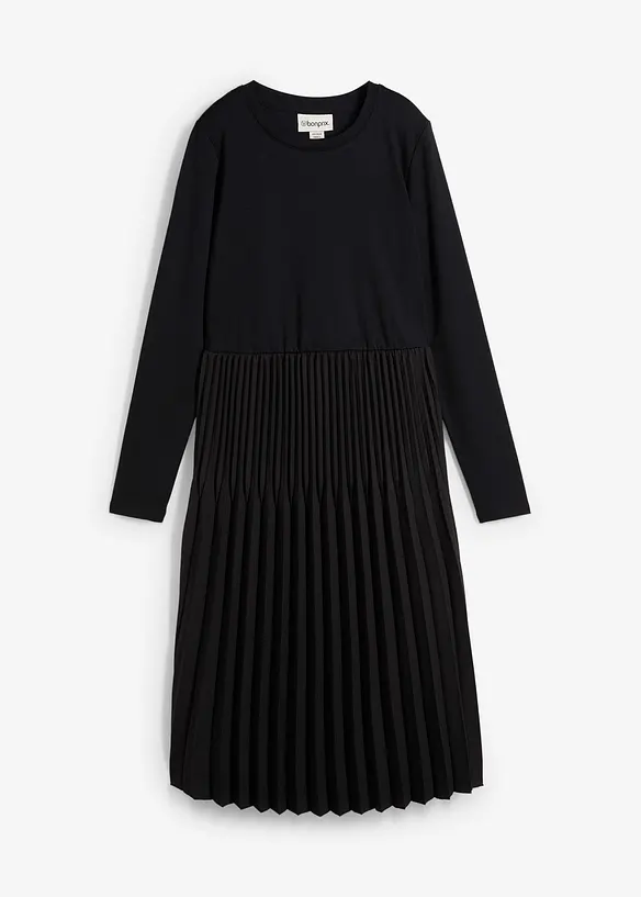 Abito midi in misto viscosa, bonprix