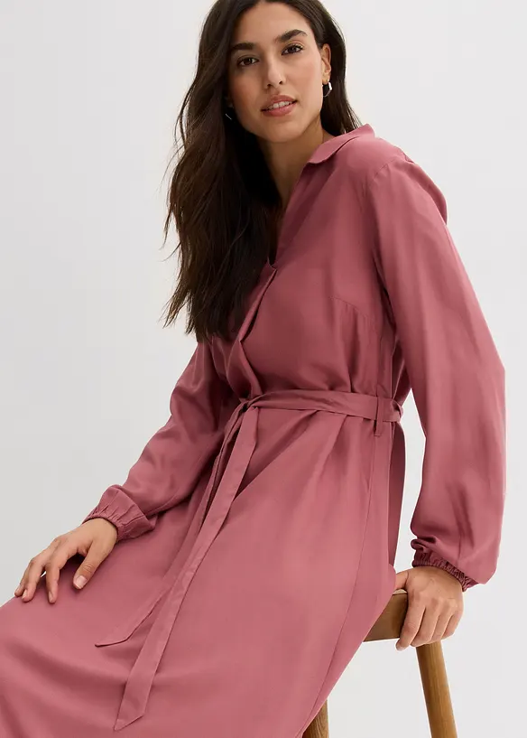 Abito midi in viscosa fluente, bonprix