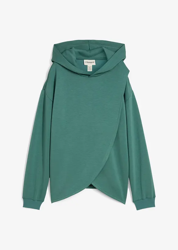 Felpa con cappuccio in morbido misto viscosa, bonprix