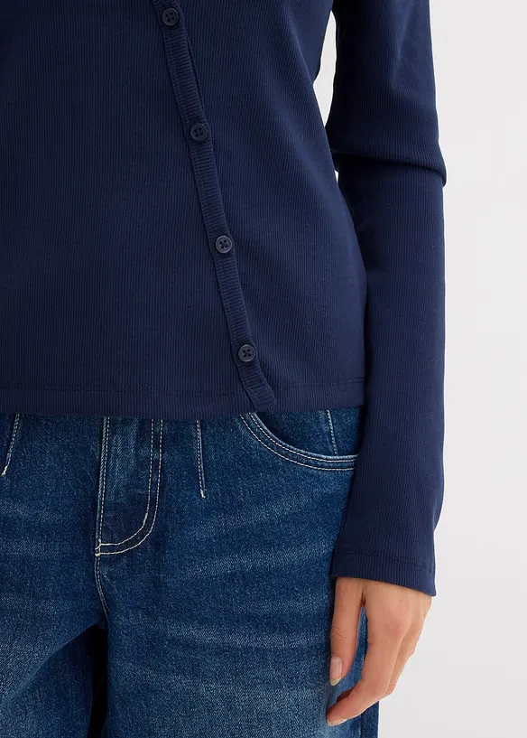 Maglia a costine a maniche lunghe, bonprix