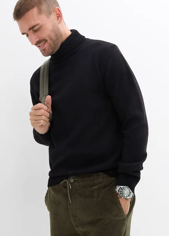 Pantaloni elasticizzati di velluto con elastico in vita, regular fit, bonprix