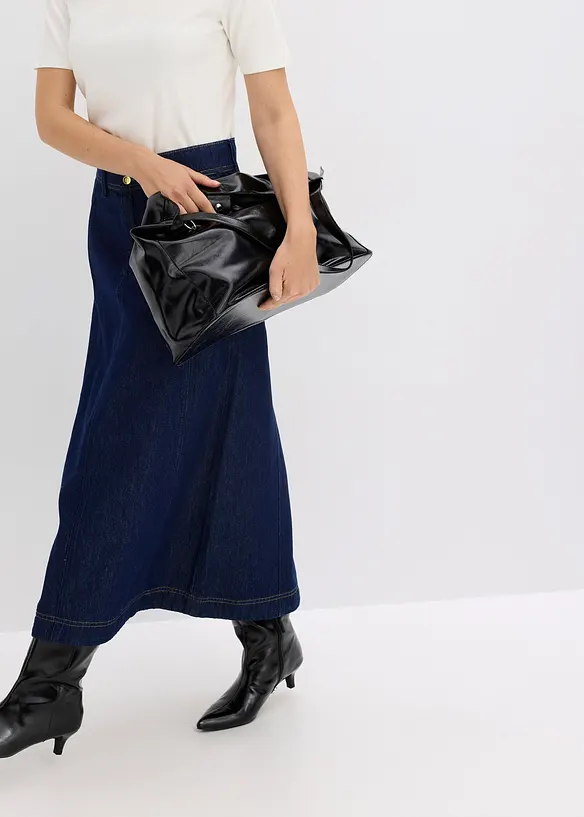 Gonna midi di jeans, bonprix