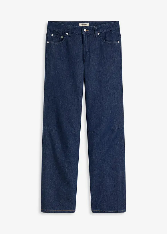 Jeans straight, vita media, bonprix