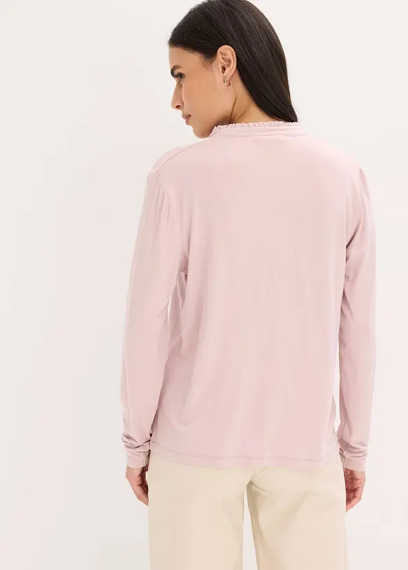 Maglia con colletto dritto, bonprix