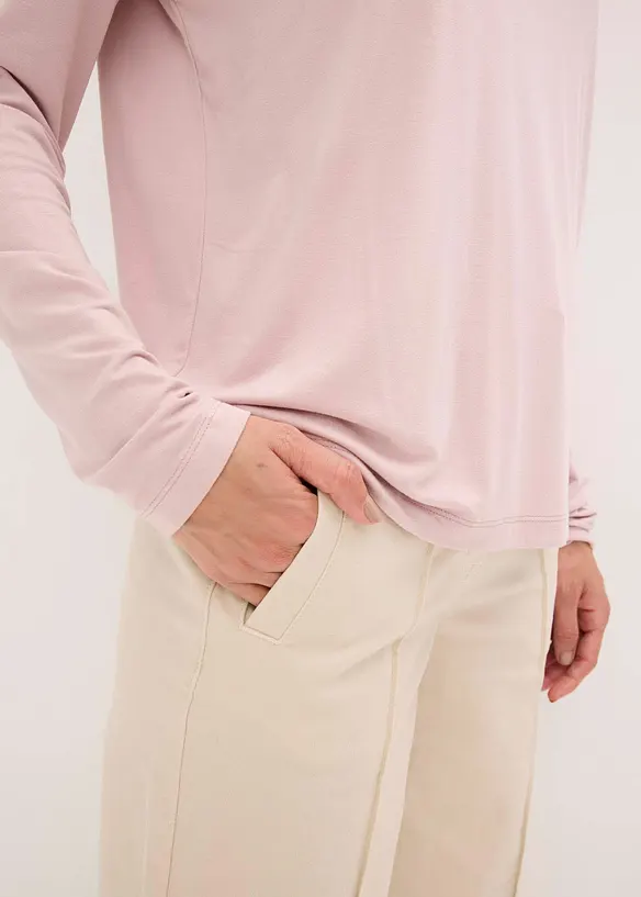 Maglia con colletto dritto, bonprix