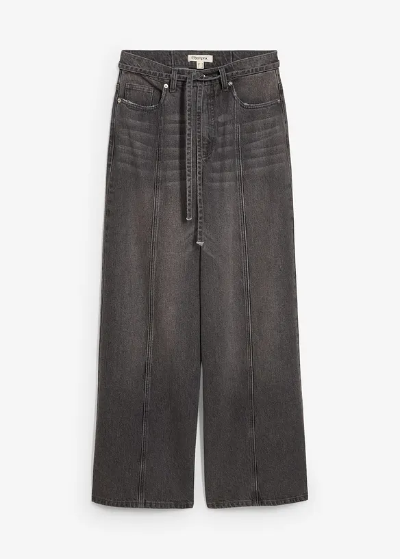 Jeans wide leg, vita alta, bonprix
