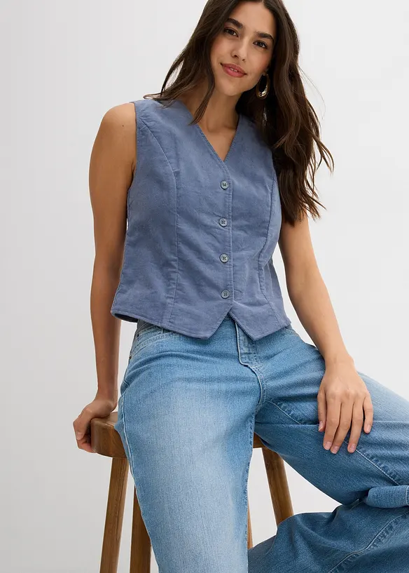 Gilet in velluto, bonprix
