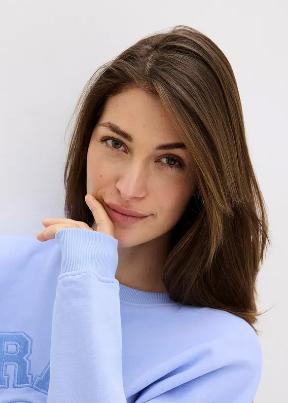 Felpa oversize in puro cotone, bonprix